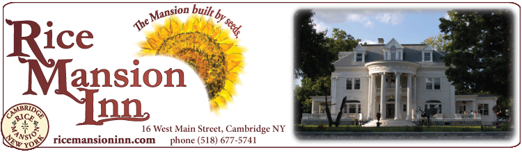 Rice Mansion Inn, Cambridge NY
